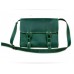 Кожаная сумка Wellbags Satchel bag green W020.2 зеленая