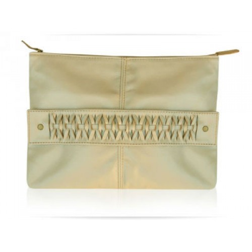Женский кожаный клатч Wellbags Clutch handheld beige W018 бежевый