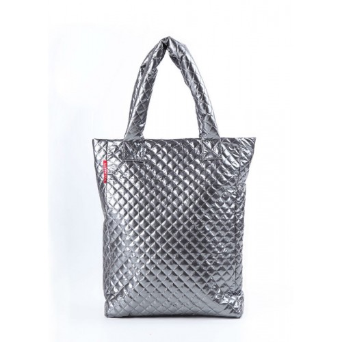 Сумка стьобана POOLPARTY ns3 срібна