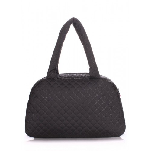 Стеганая сумка-саквояж POOLPARTY ns4-eco черная