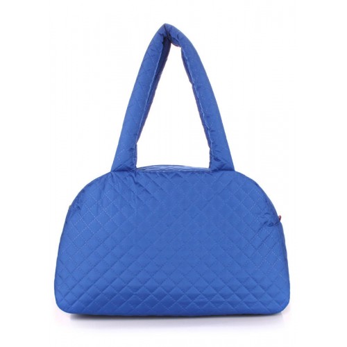 Стьобана сумка-саквояж POOLPARTY ns4-eco блакитна