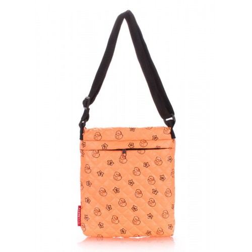 Сумка-планшет POOLPARTY з качечками pool-59-ducks помаранчева