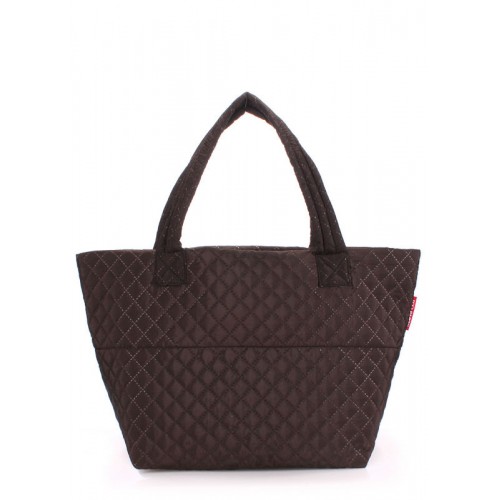 Стеганая сумка POOLPARTY Broadway pp-broadway коричневая
