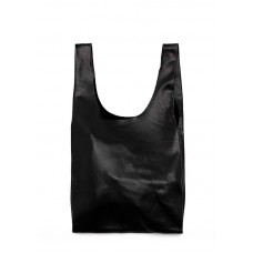 Жіноча шкіряна сумка POOLPARTY leather-tote-black чорна