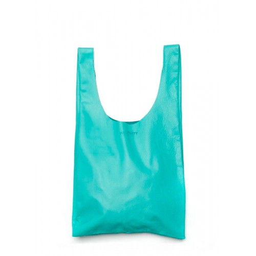 Женская кожаная сумка POOLPARTY leather-tote-blue голубая