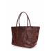 Женская кожаная сумка POOLPARTY desire-croco-brown коричневая