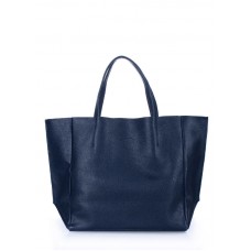 Женская кожаная сумка POOLPARTY soho-darkblue темно-синяя