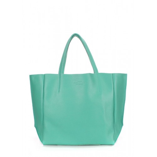 Жіноча шкіряна сумка POOLPARTY soho-mint ментолова