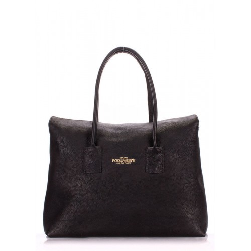 Женская кожаная сумка POOLPARTY sense-black черная