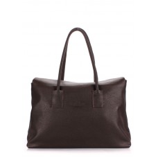Жіноча шкіряна сумка POOLPARTY sense-brown коричнева