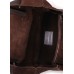 Женская кожаная сумка POOLPARTY soho-brown-velour коричневая